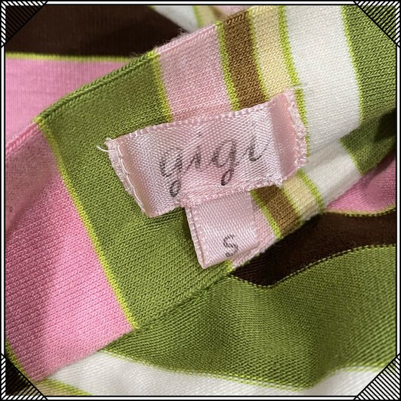 GIGI Diagonal Striped Halter Resort Dress - Picture 5 of 8